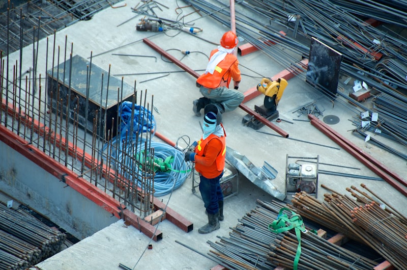 Chantier de construction à Mayotte